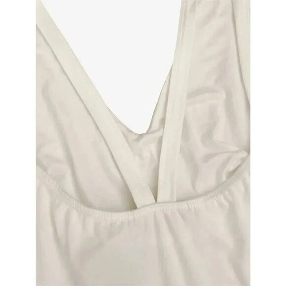 NWT Gaze V-Neck White Boho Womens Bodysuit SZ XS - Picture 4 of 5